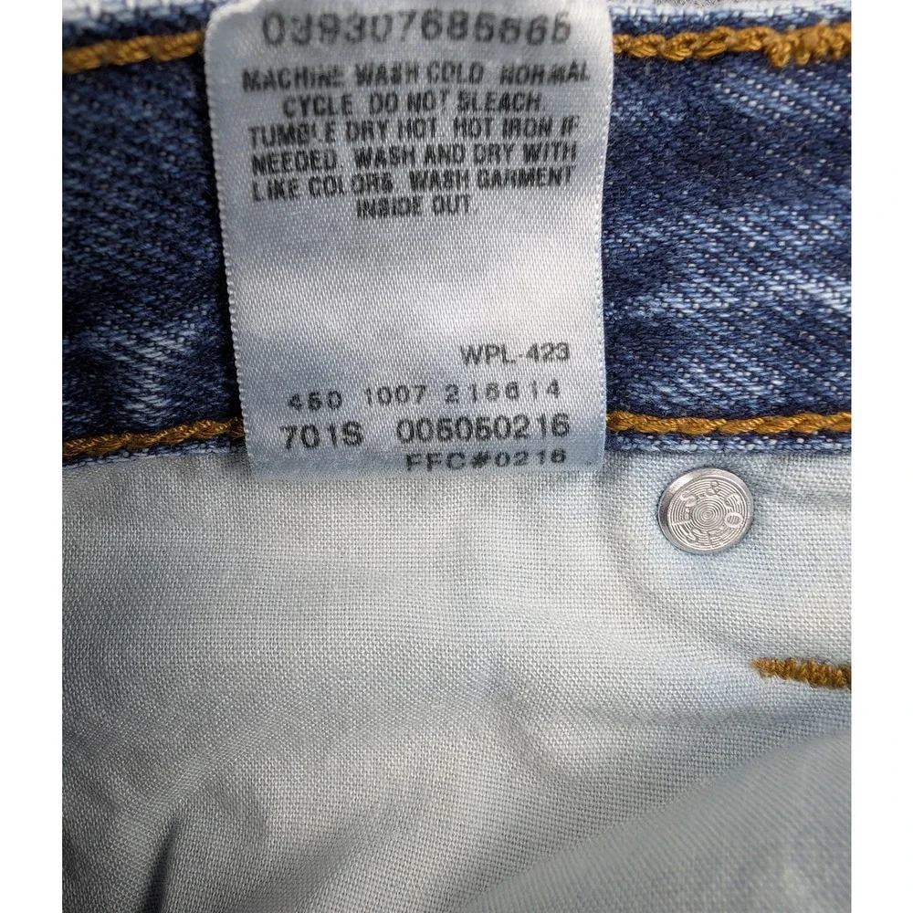 Levis 505 Jeans Mens 36x34 Regular Fit Cotton Denim 36x32 Actual Fade Distress